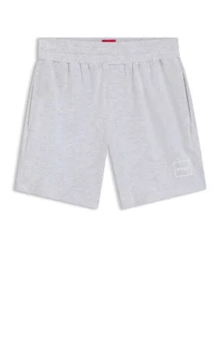 Logo-print loungewear shorts in stretch cotton