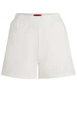 Logo-print shorts in stretch fabric