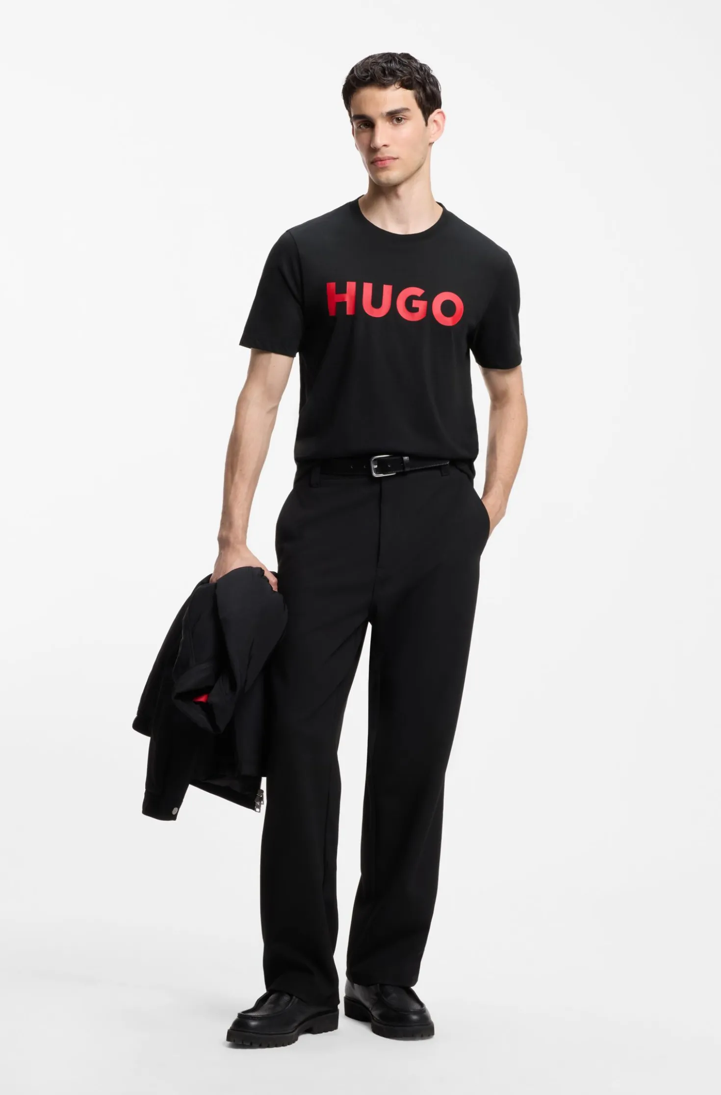 Logo-print T-shirt in cotton jersey