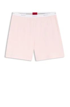 Logo-waistband pyjama shorts in stretch-cotton jersey