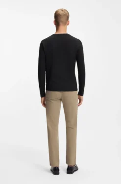 Long-sleeved T-shirt in cotton with logo patch