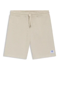Loose-fit shorts in a waffle-structured cotton blend