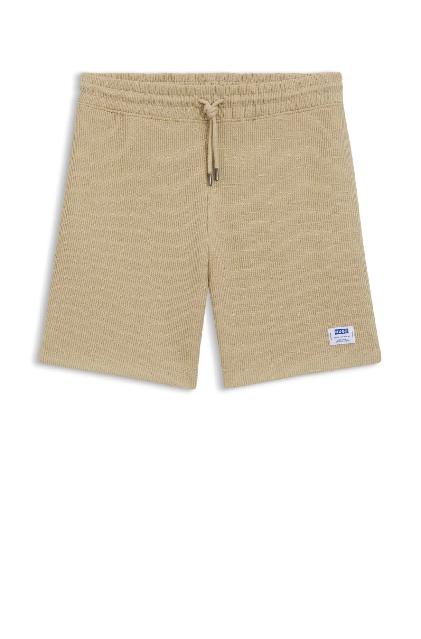 Loose-fit shorts in a waffle-structured cotton blend