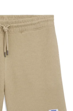 Loose-fit shorts in a waffle-structured cotton blend