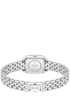 Mae Petite stainless-steel watch with crystal-set bezel