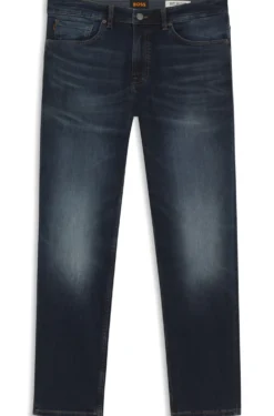 Maine Regular-fit blue-black jeans in soft motion denim