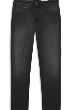 Maine regular-fit jeans in black super-stretch denim