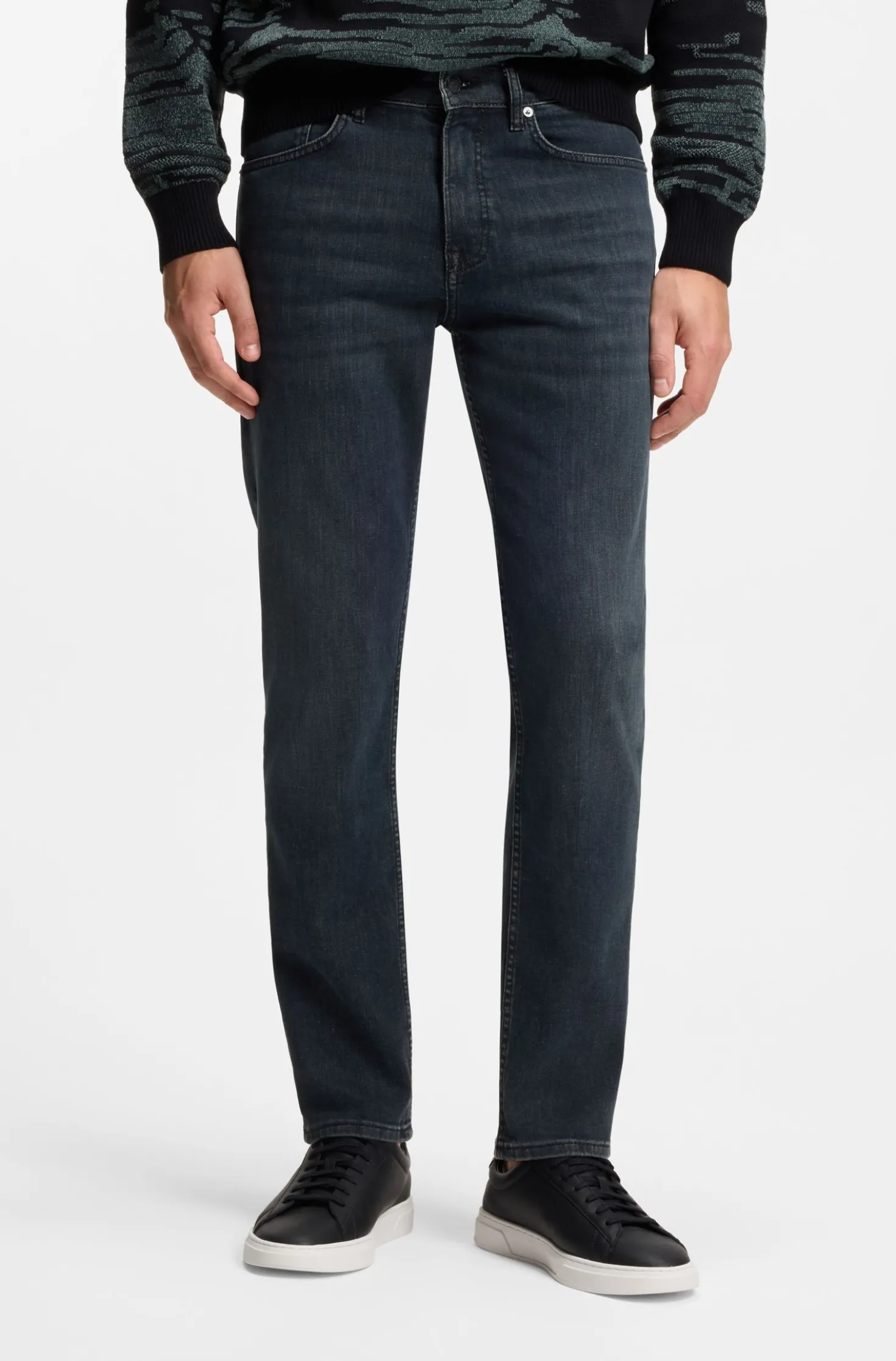 Maine regular-fit jeans in blue super-stretch denim