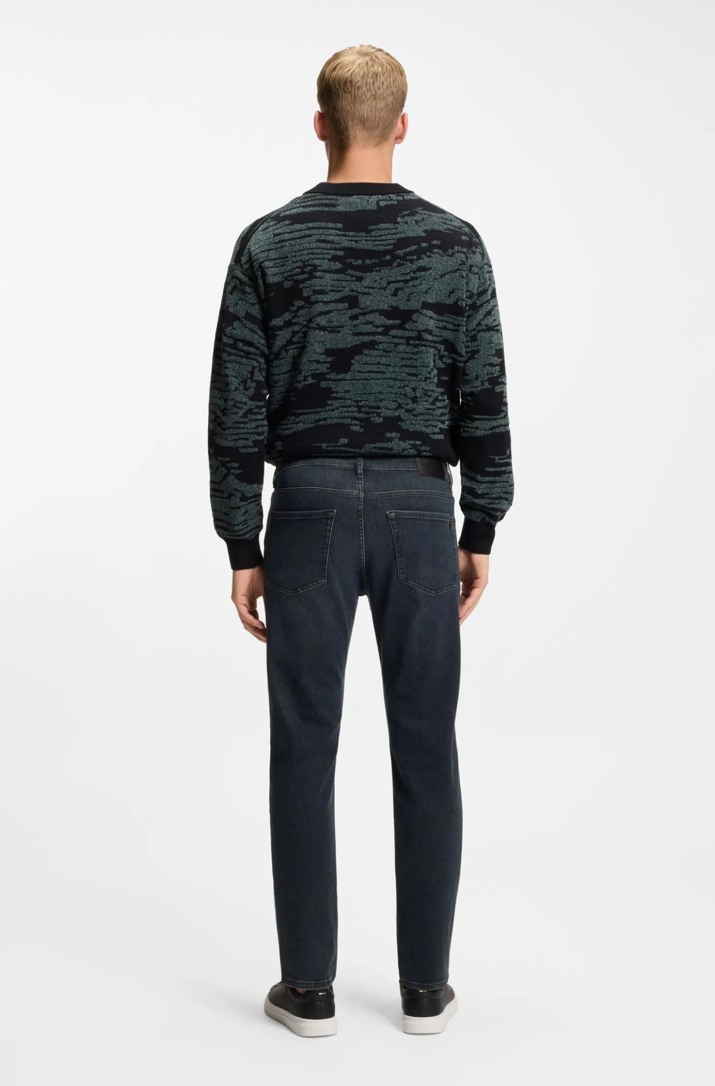 Maine regular-fit jeans in blue super-stretch denim