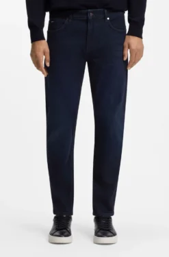 Maine regular-fit jeans in dark-blue denim