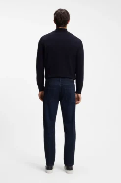 Maine regular-fit jeans in dark-blue denim