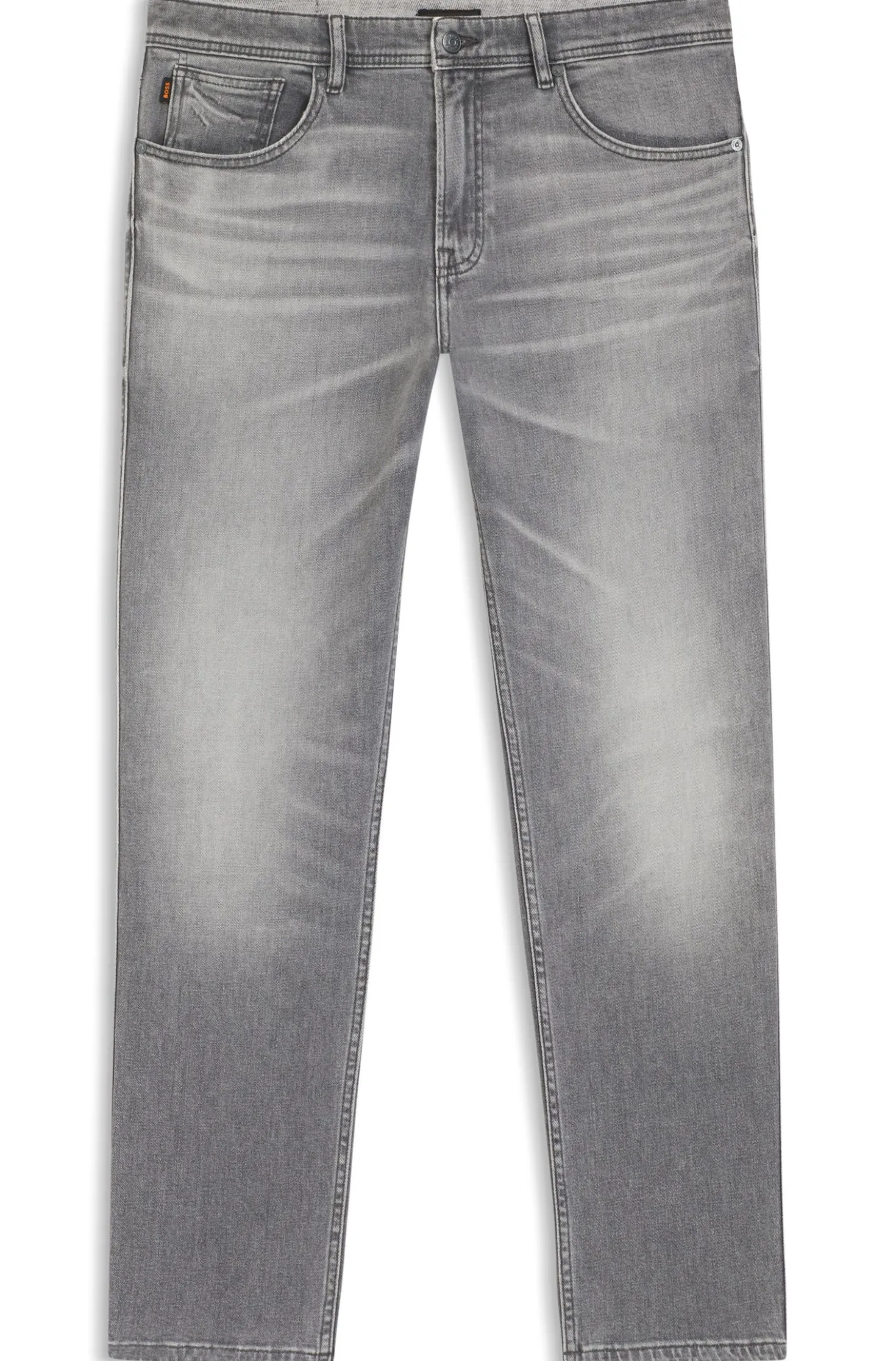 Maine regular-fit jeans in grey comfort-stretch denim