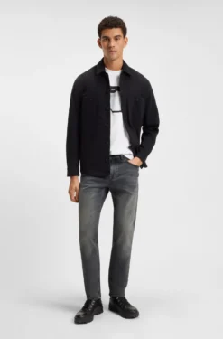 Maine regular-fit jeans in grey comfort-stretch denim