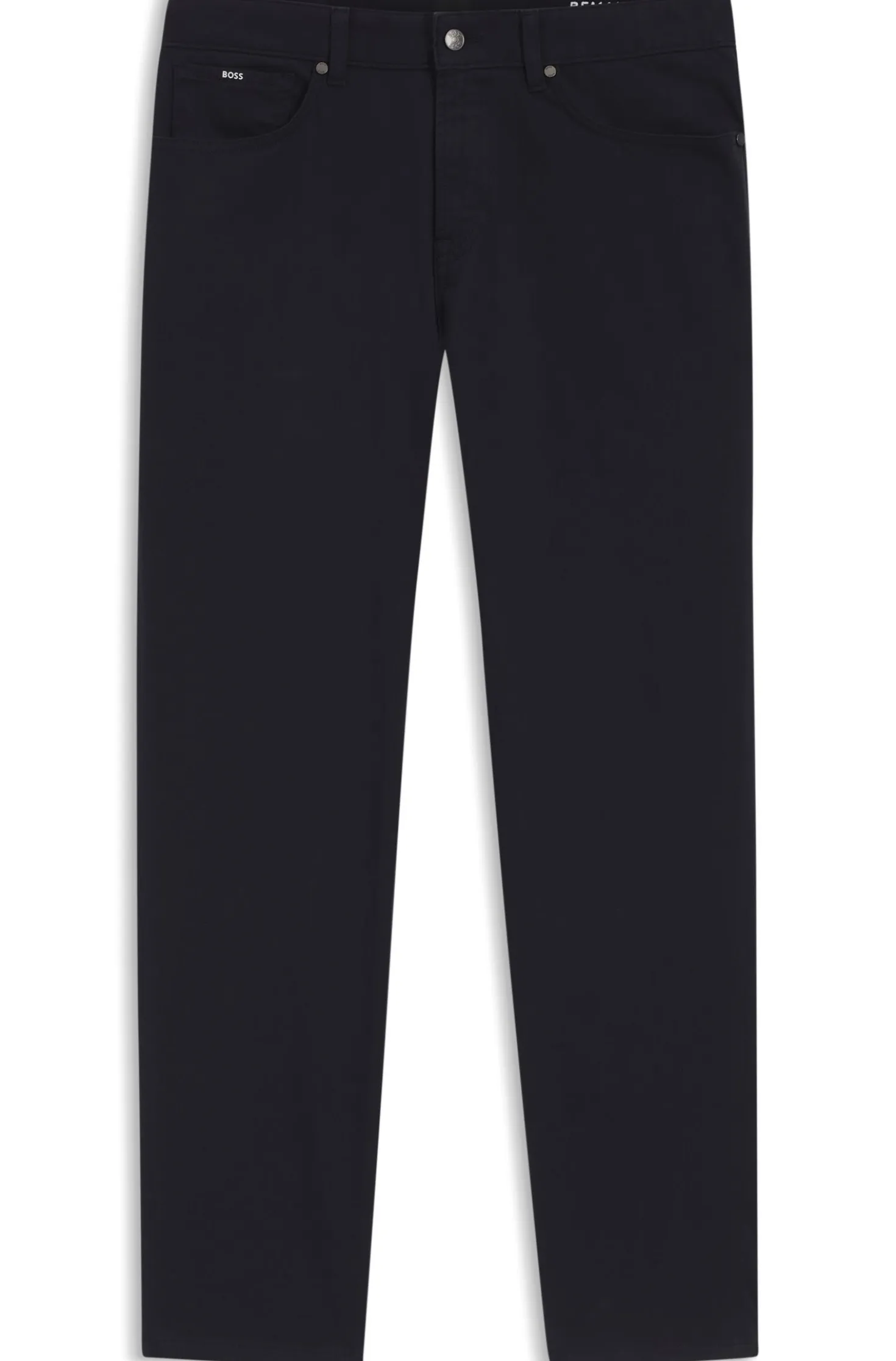 Maine regular-fit trousers in stretch-cotton twill