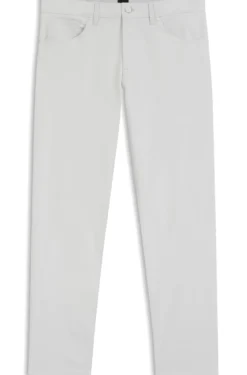 Maine regular-fit trousers in stretch-cotton dobby fabric