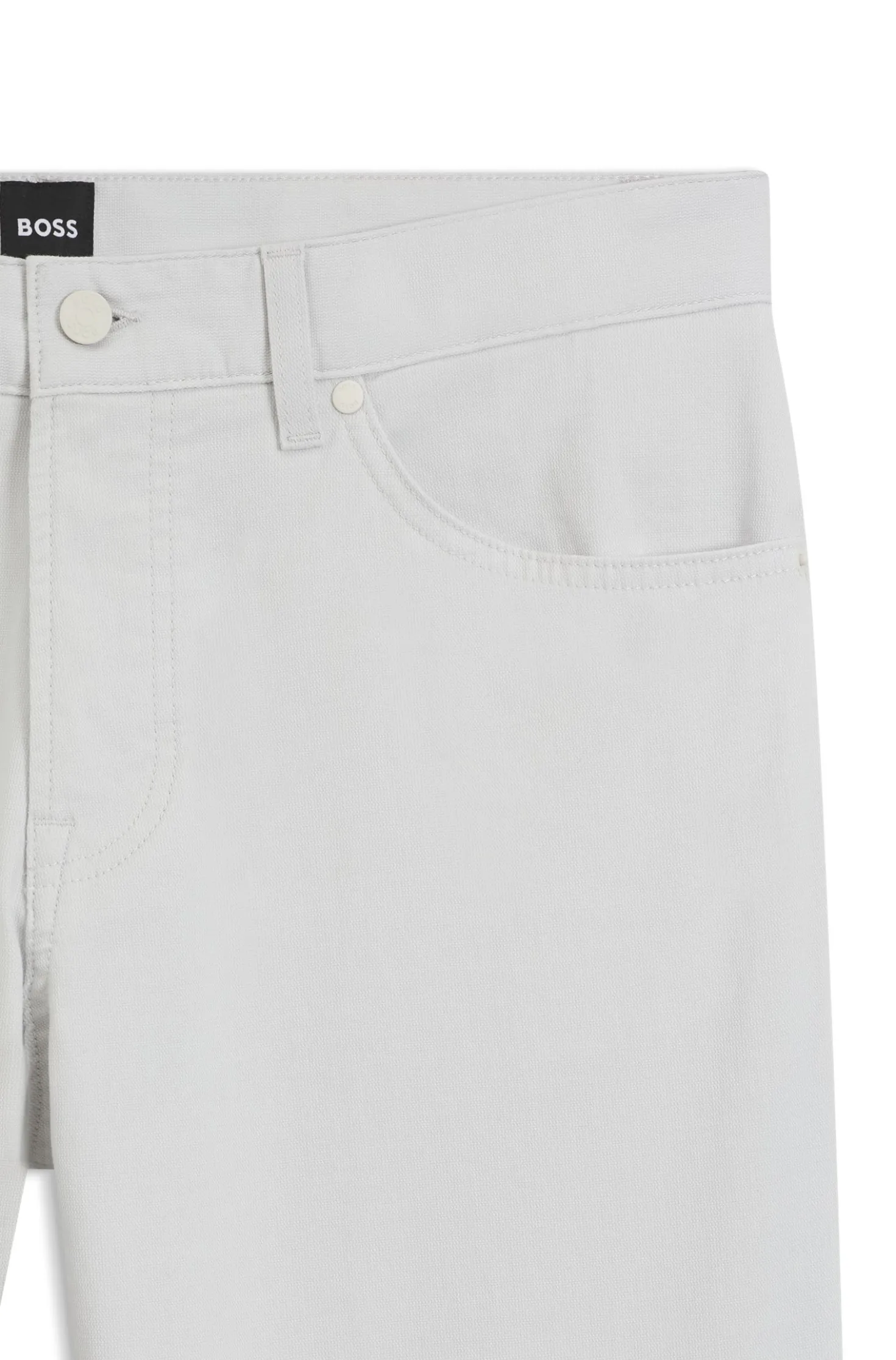 Maine regular-fit trousers in stretch-cotton dobby fabric
