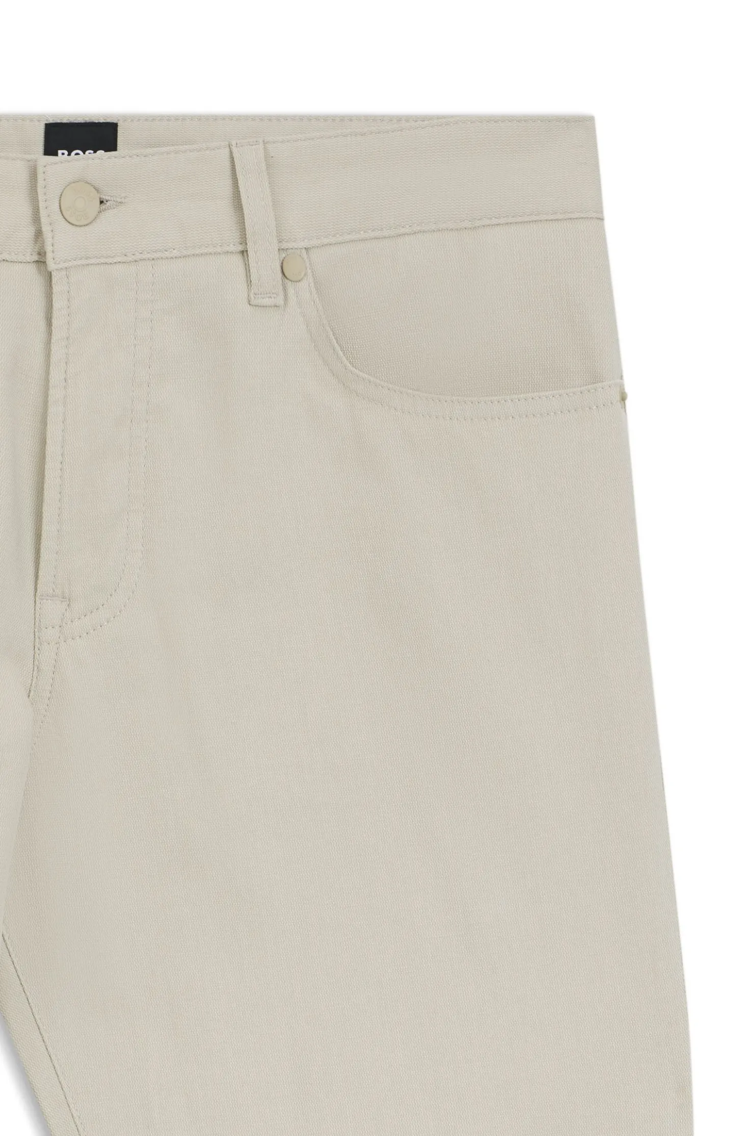 Maine regular-fit trousers in stretch-cotton dobby fabric