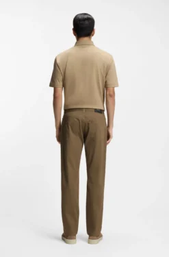 Maine regular-fit trousers in stretch-cotton twill