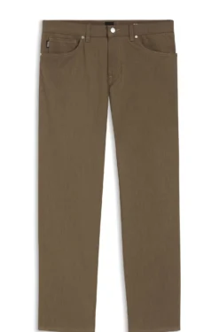 Maine regular-fit trousers in stretch-cotton twill