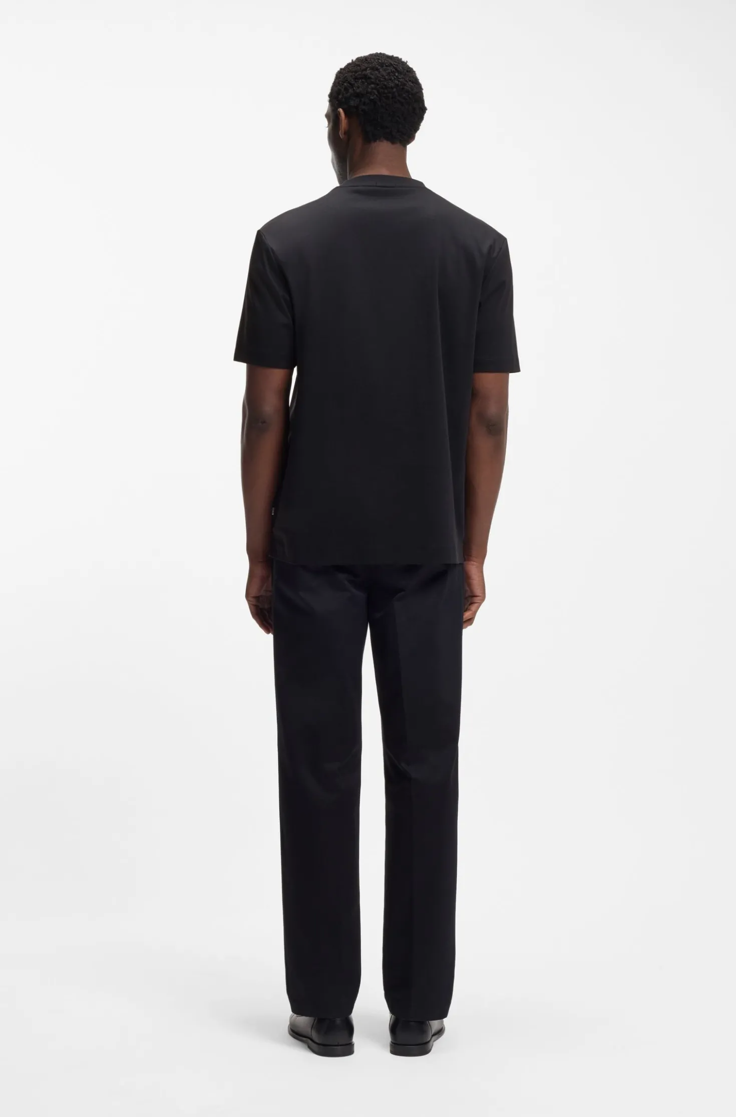 Mercerised-cotton T-shirt with Double B monogram