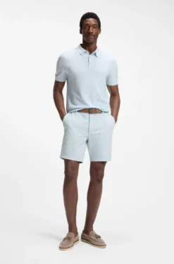 Modern-fit shorts in stretch cotton