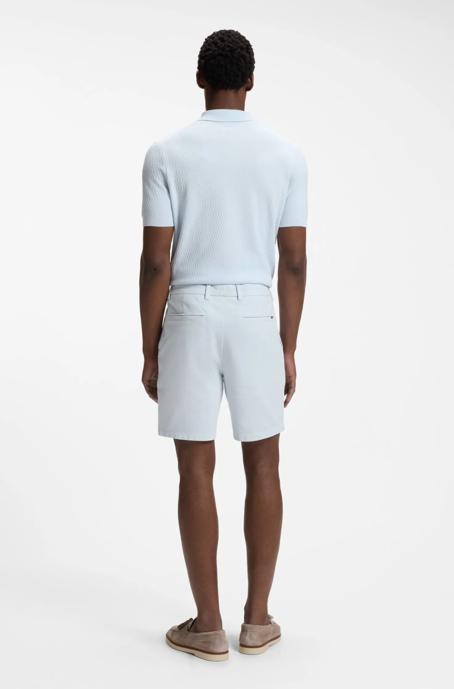 Modern-fit shorts in stretch cotton