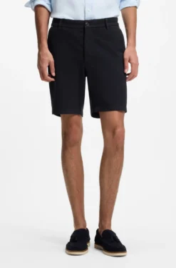 Modern-fit shorts in stretch cotton