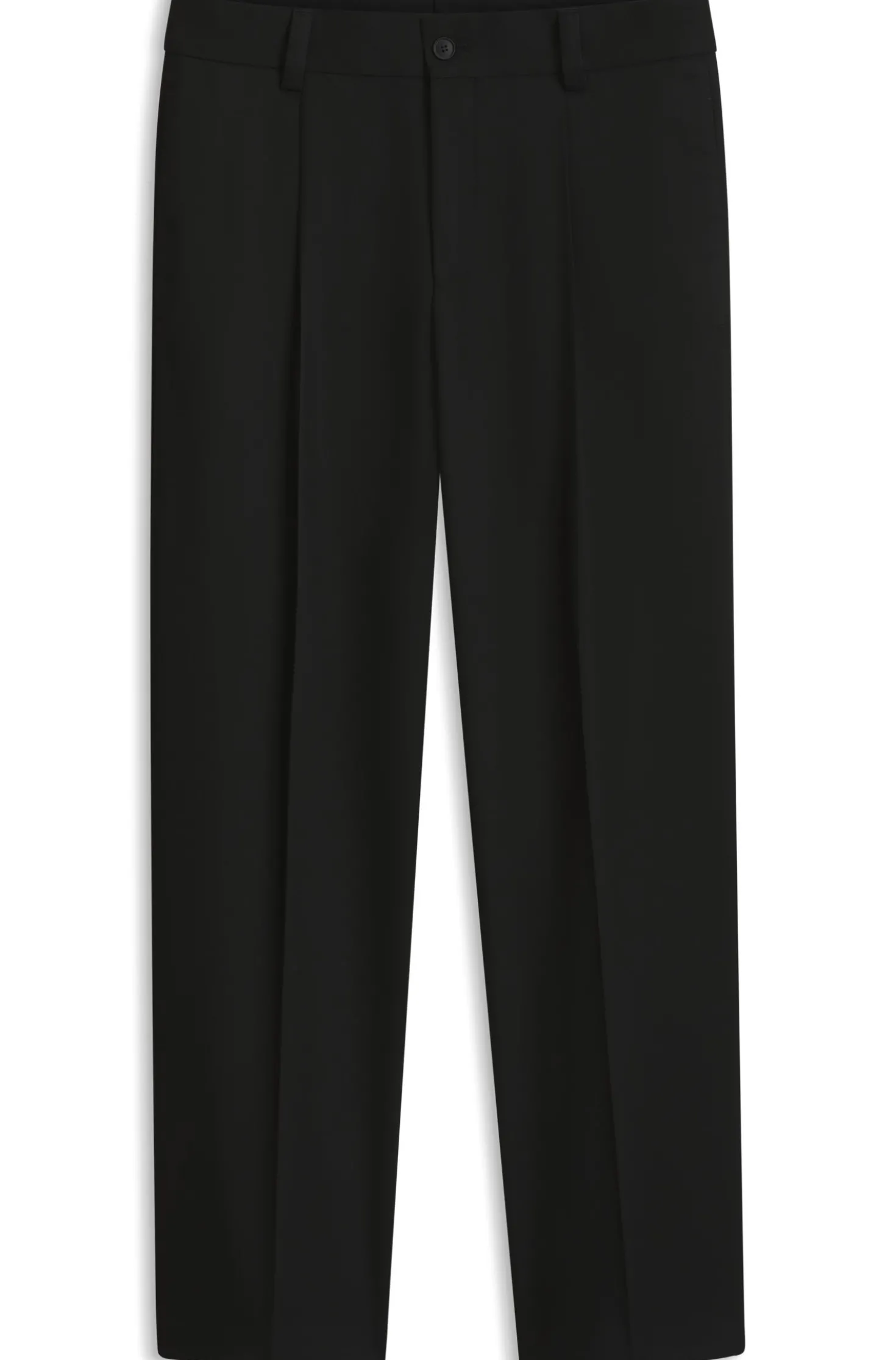 Modern-fit stretch-twill formal trousers