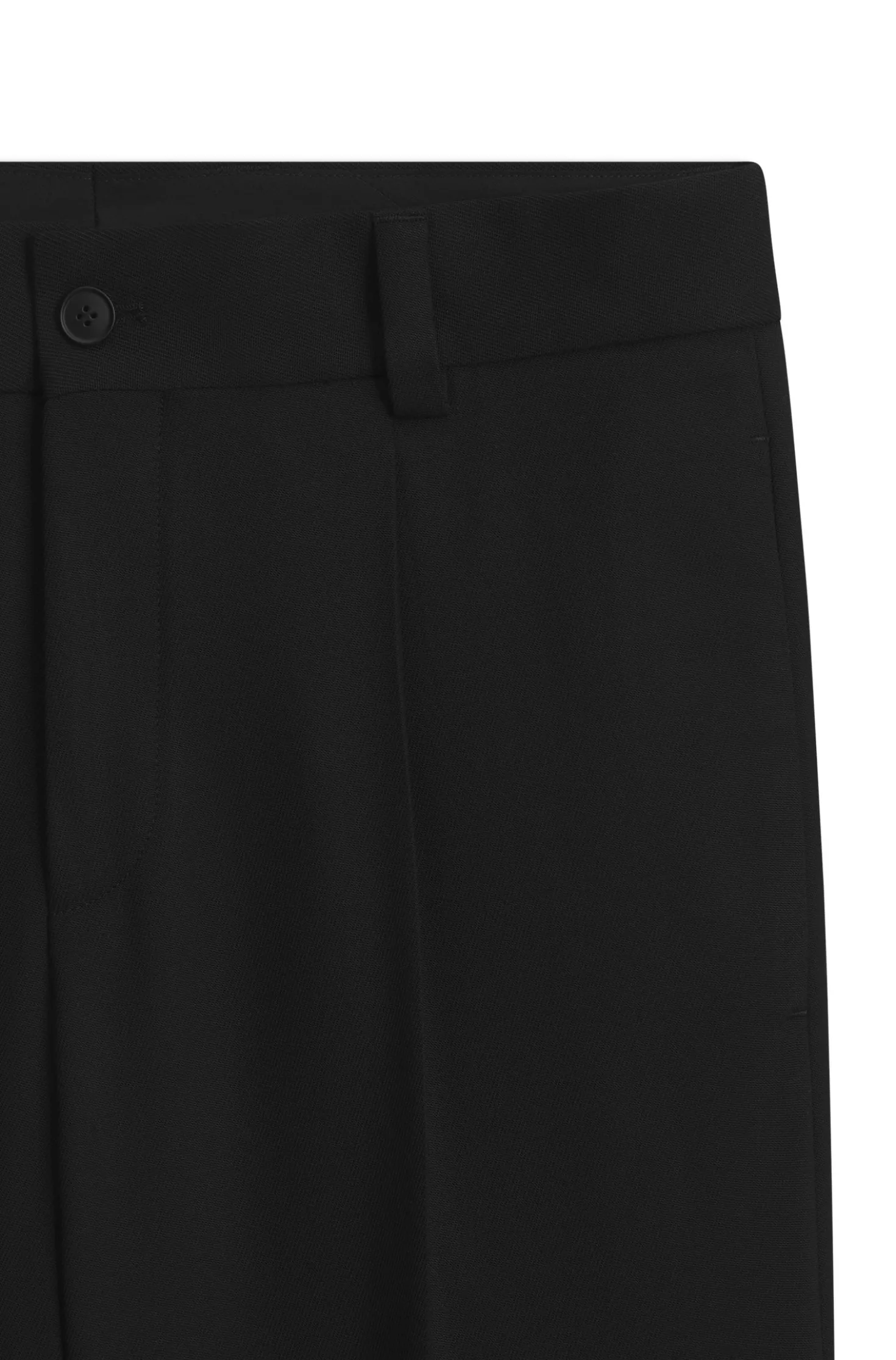 Modern-fit stretch-twill formal trousers