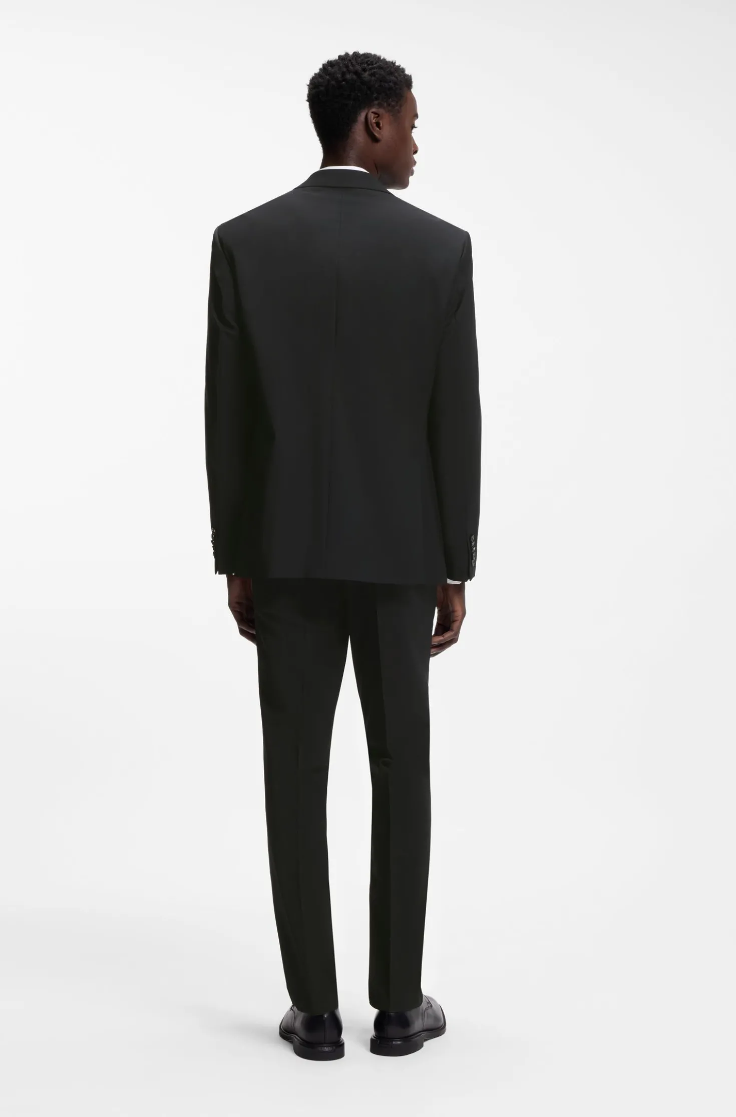 Modern-fit suit jacket in a stretch-wool blend