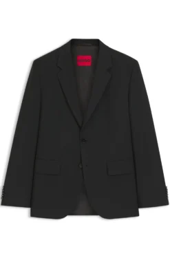 Modern-fit suit jacket in a stretch-wool blend