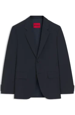 Modern-fit suit jacket in a stretch-wool blend