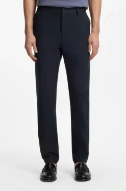 Modern-fit trousers in cotton-blend twill