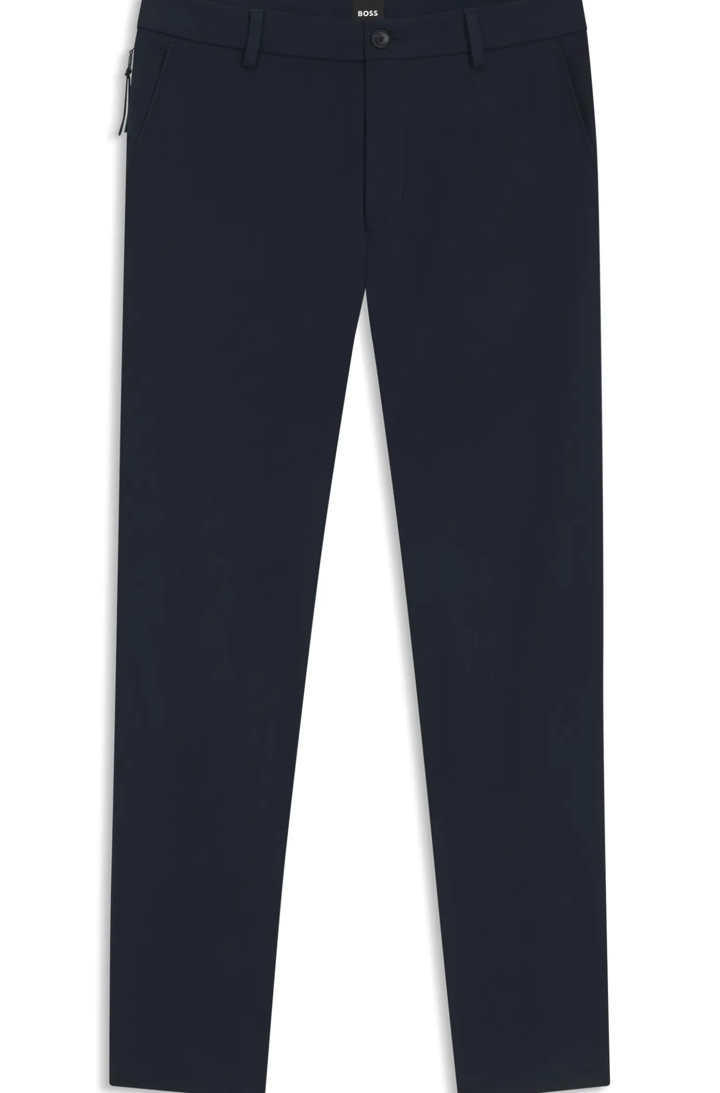 Modern-fit trousers in cotton-blend twill