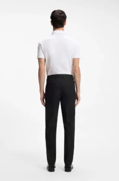 Modern-fit trousers in cotton-blend twill