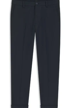 Modern-fit trousers in easy-iron cotton-blend twill