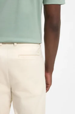 Modern-fit trousers in easy-iron cotton-blend twill