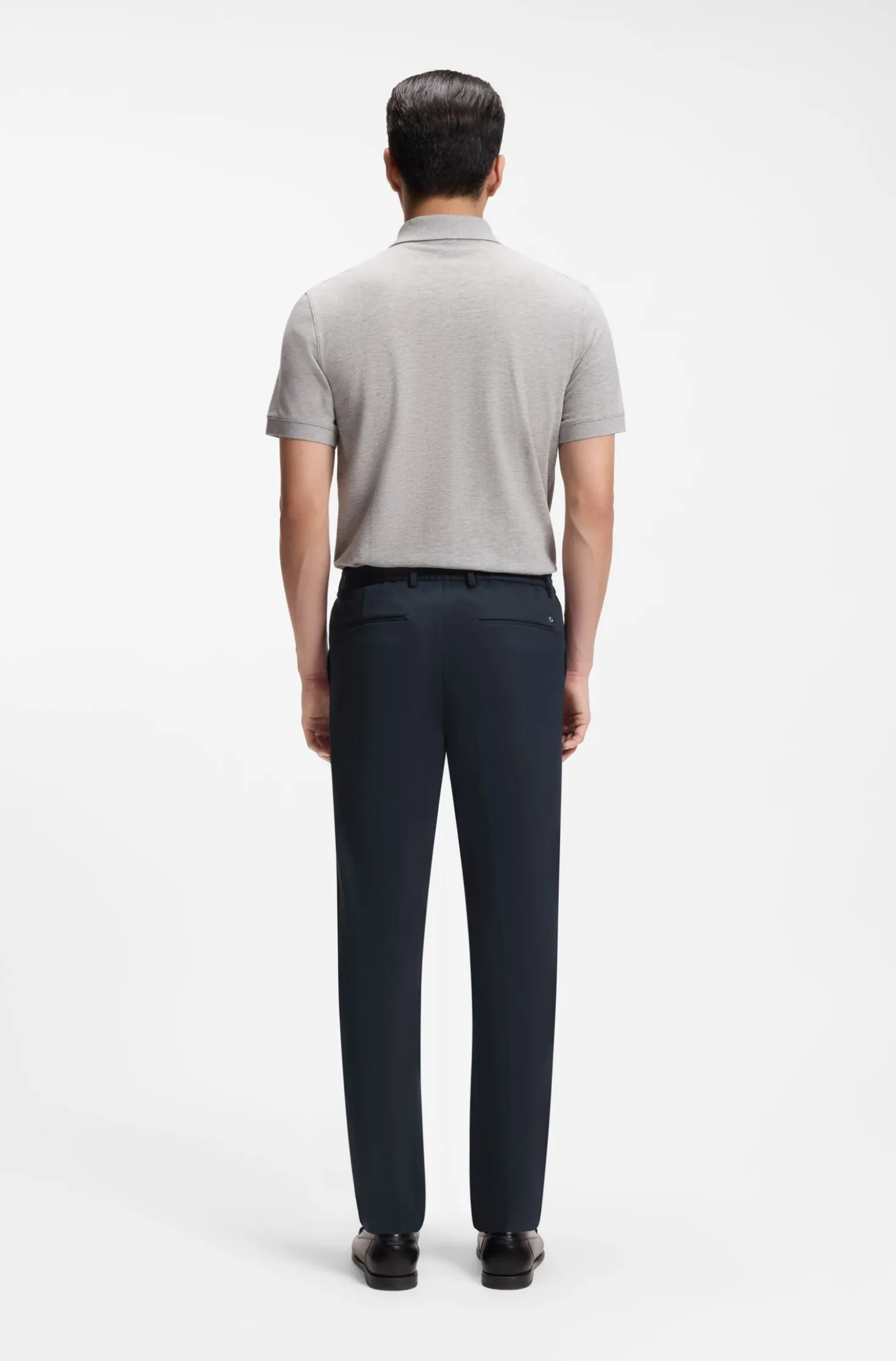 Modern-fit trousers in stretch twill