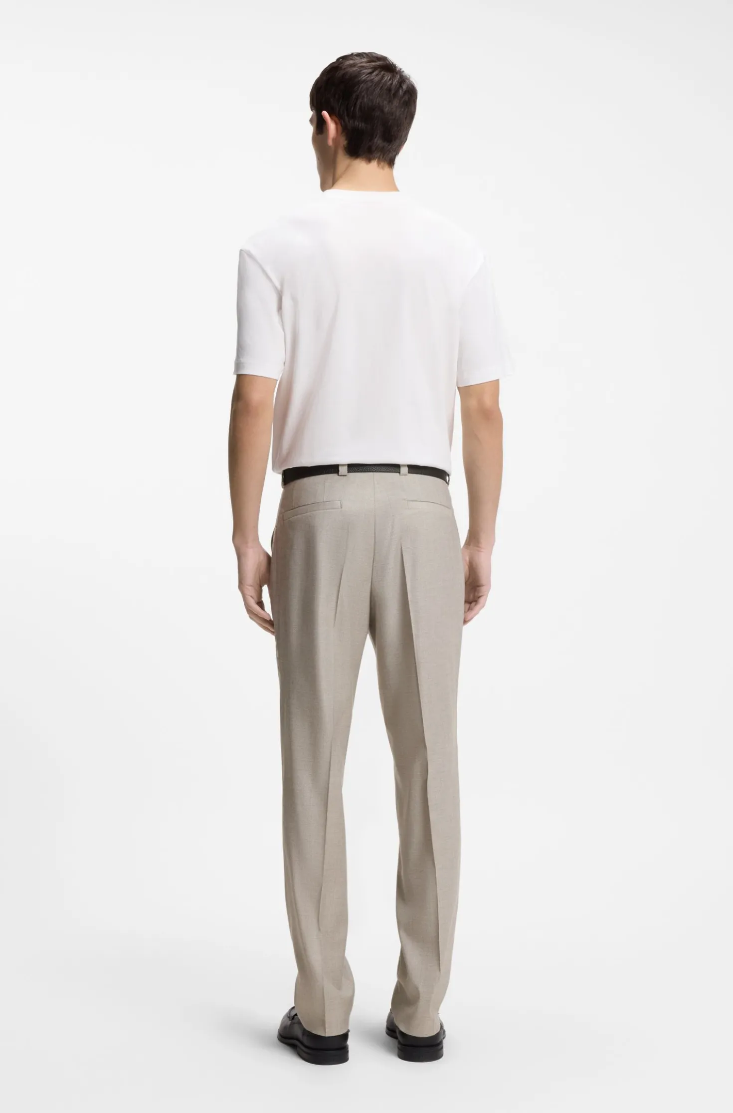 Modern-fit trousers in stretch twill