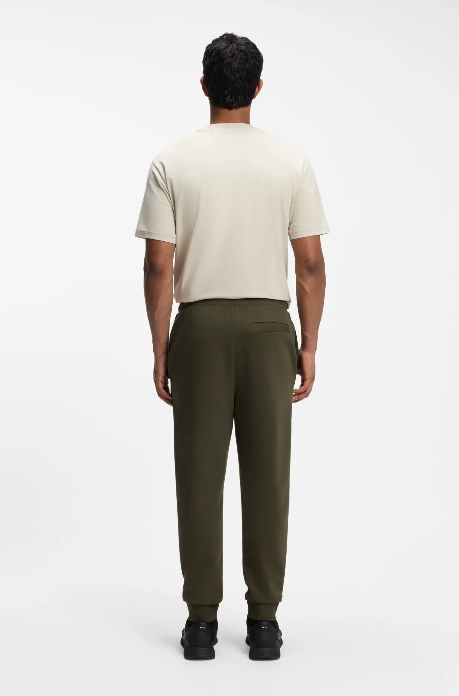Modern regular-fit trousers in stretch cotton