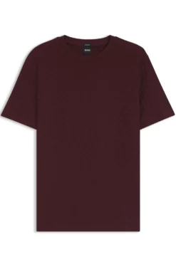 Monogram-jacquard T-shirt in mercerised cotton