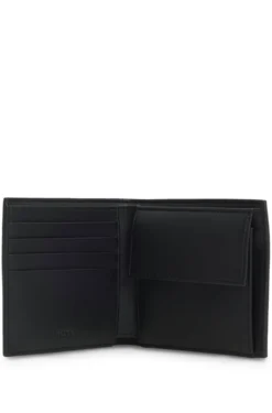 Monogram wallet with plain trims