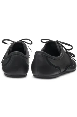 Nappa-leather trainers with suede trims