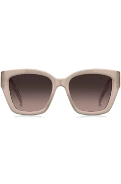 Nude-acetate sunglasses with Double B monogram