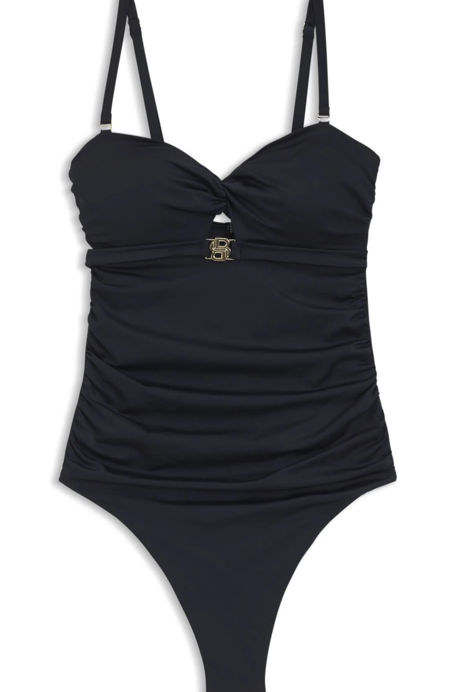 One-piece swimsuit with Double B monogram
