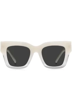 Opal-acetate sunglasses with signature hardware