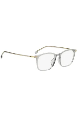 Optical frames in transparent acetate and gold-tone steel