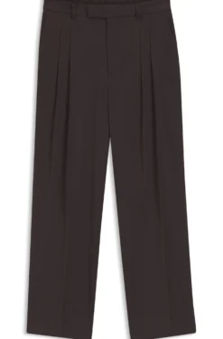 Oversized-fit trousers in draped twill