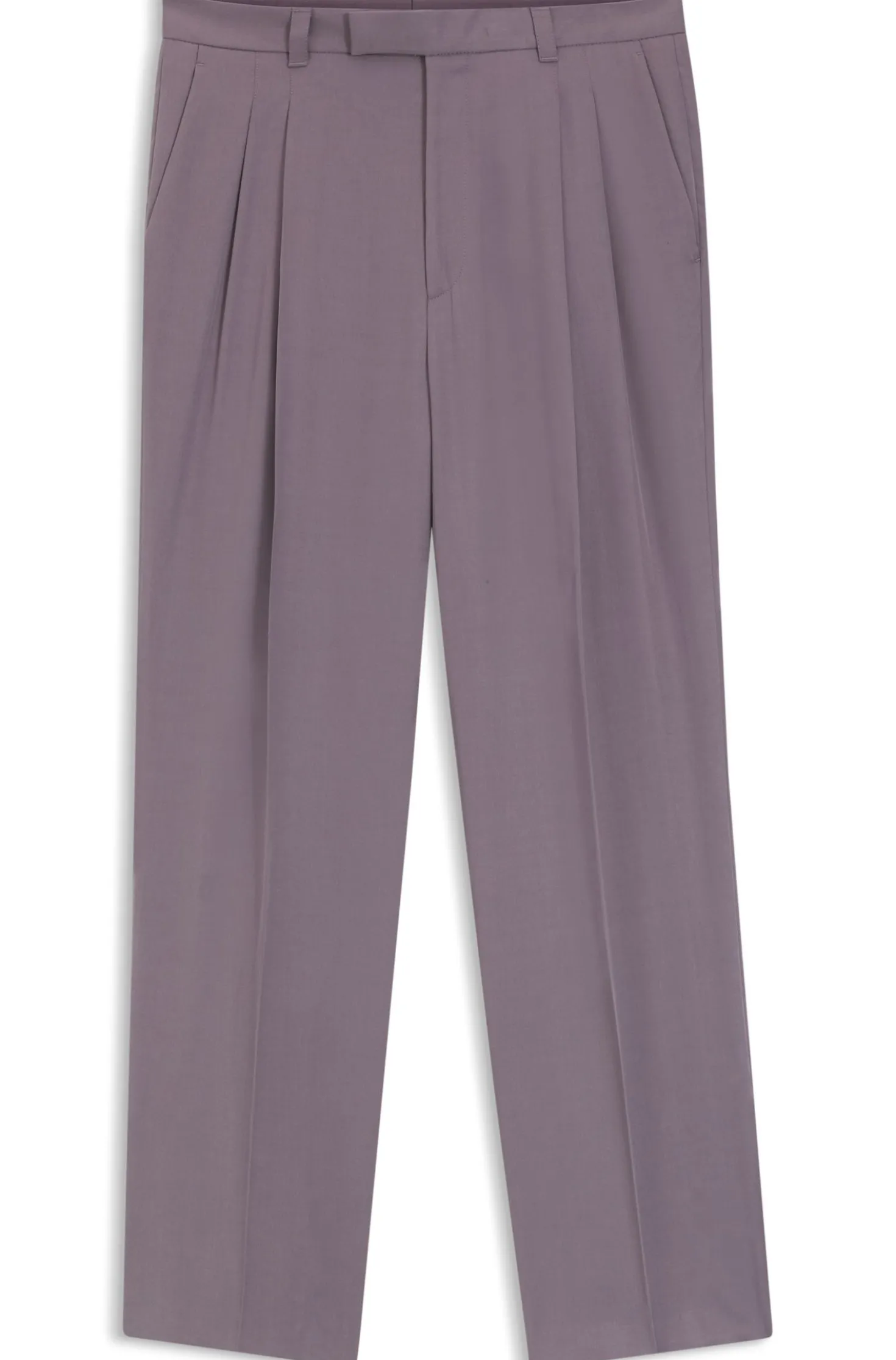 Oversized-fit trousers in draped twill