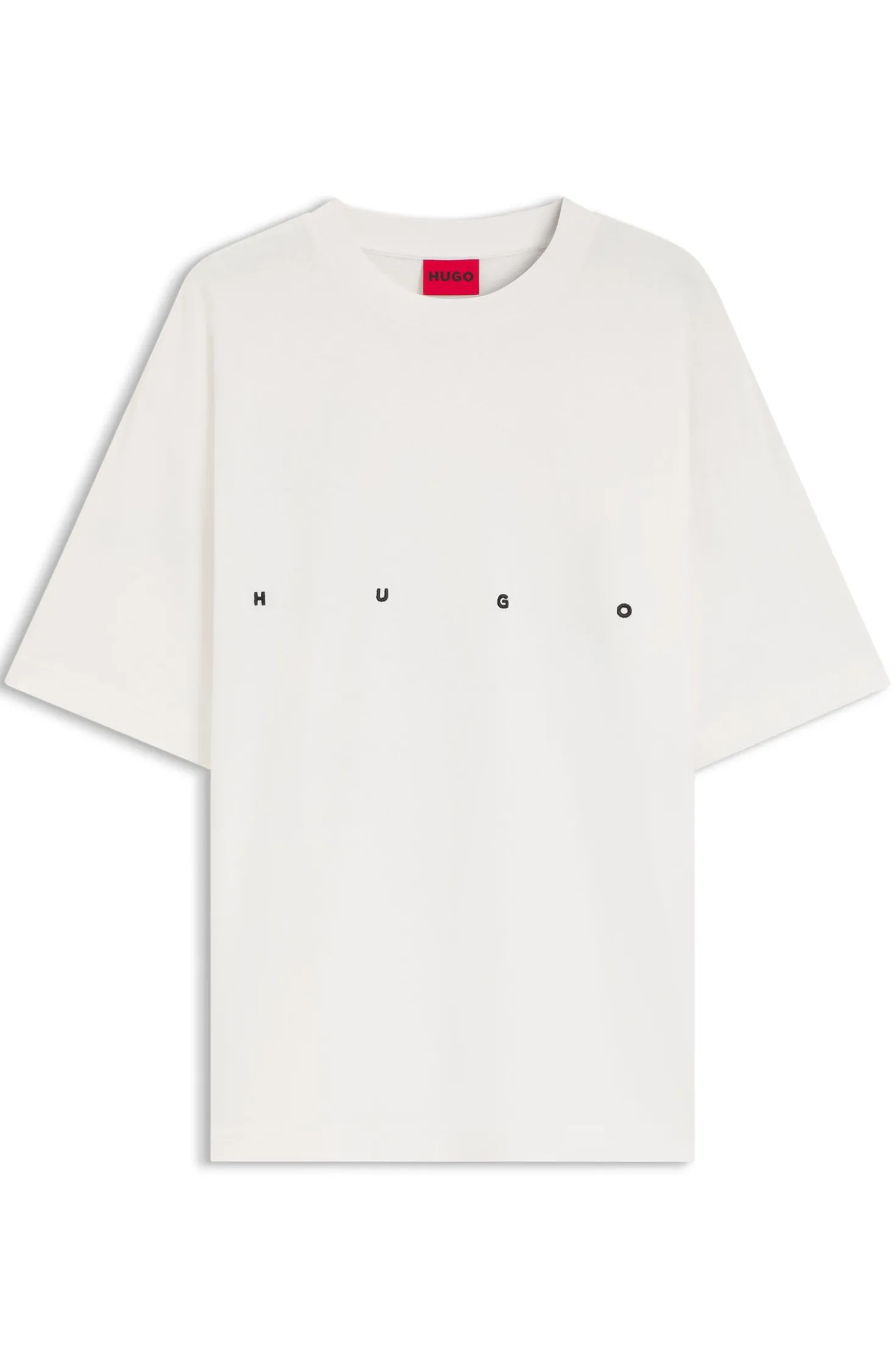 Oversize-fit cotton T-shirt with bold printed logo
